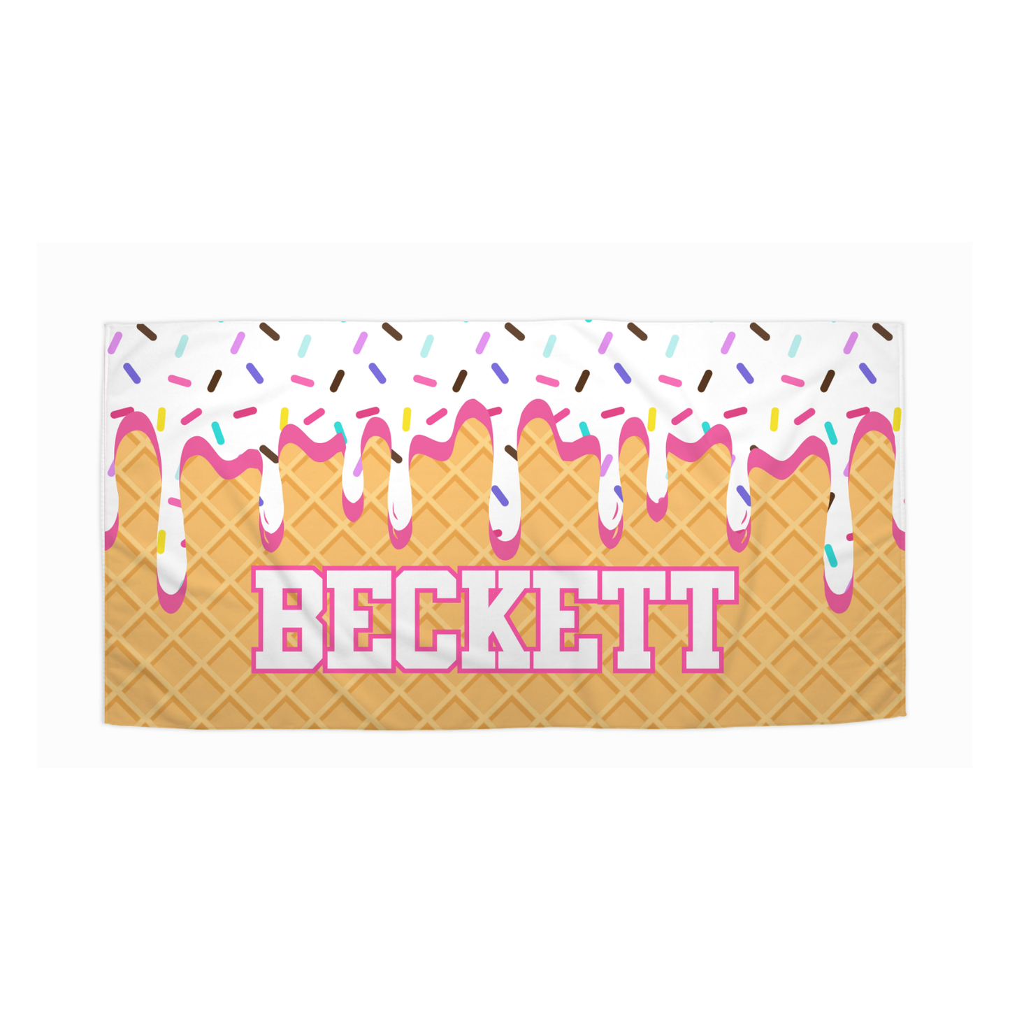 The Beckett Sprinkle Drip Beach Towel