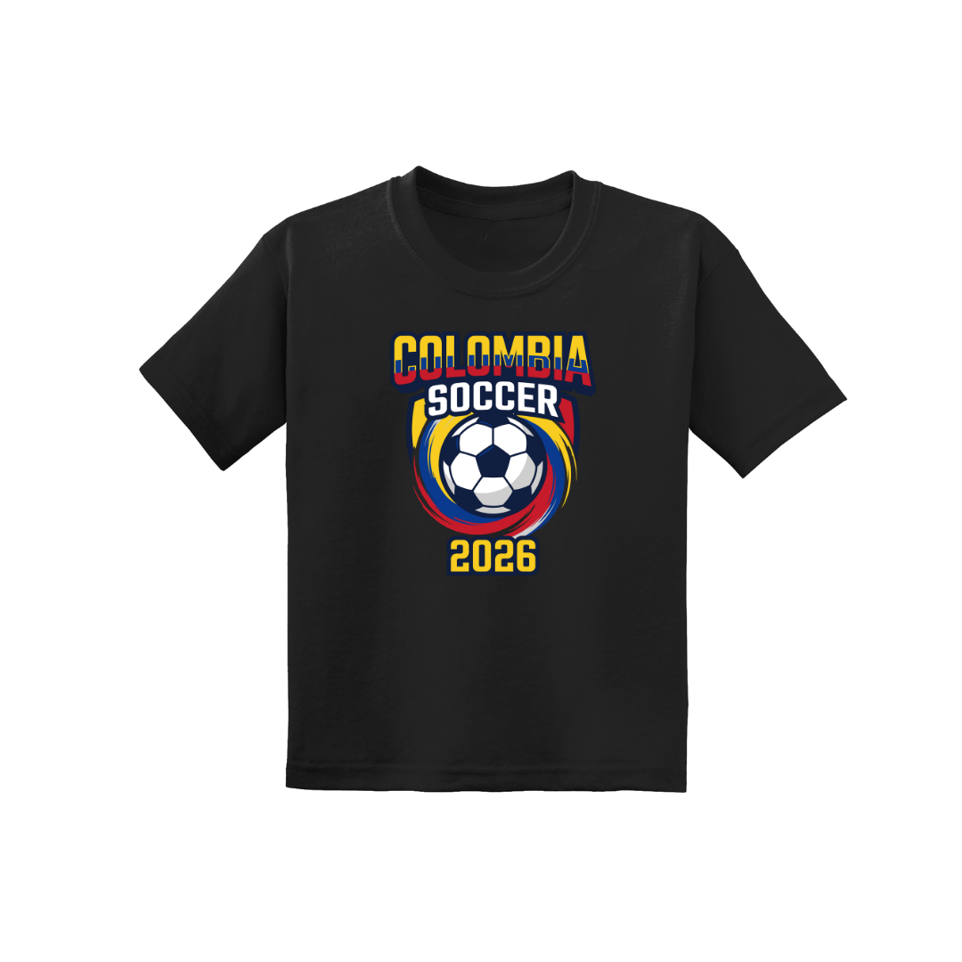 Colombia Soccer Drip Youth Tee