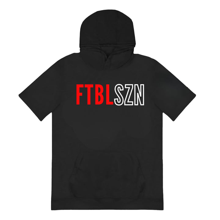 Short Sleeve Football Toddler Hoodie