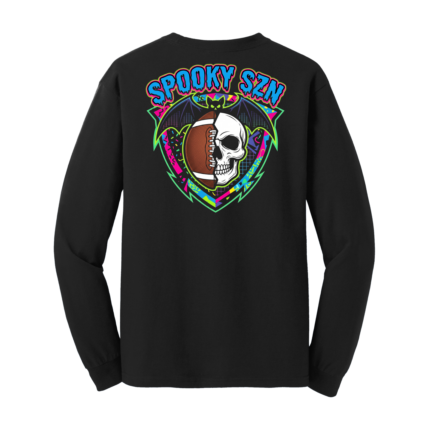 Football Halloween Long Sleeve Youth Tee