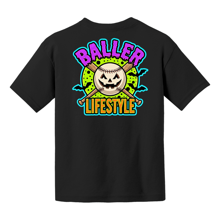 Baseball Halloween Youth Tee