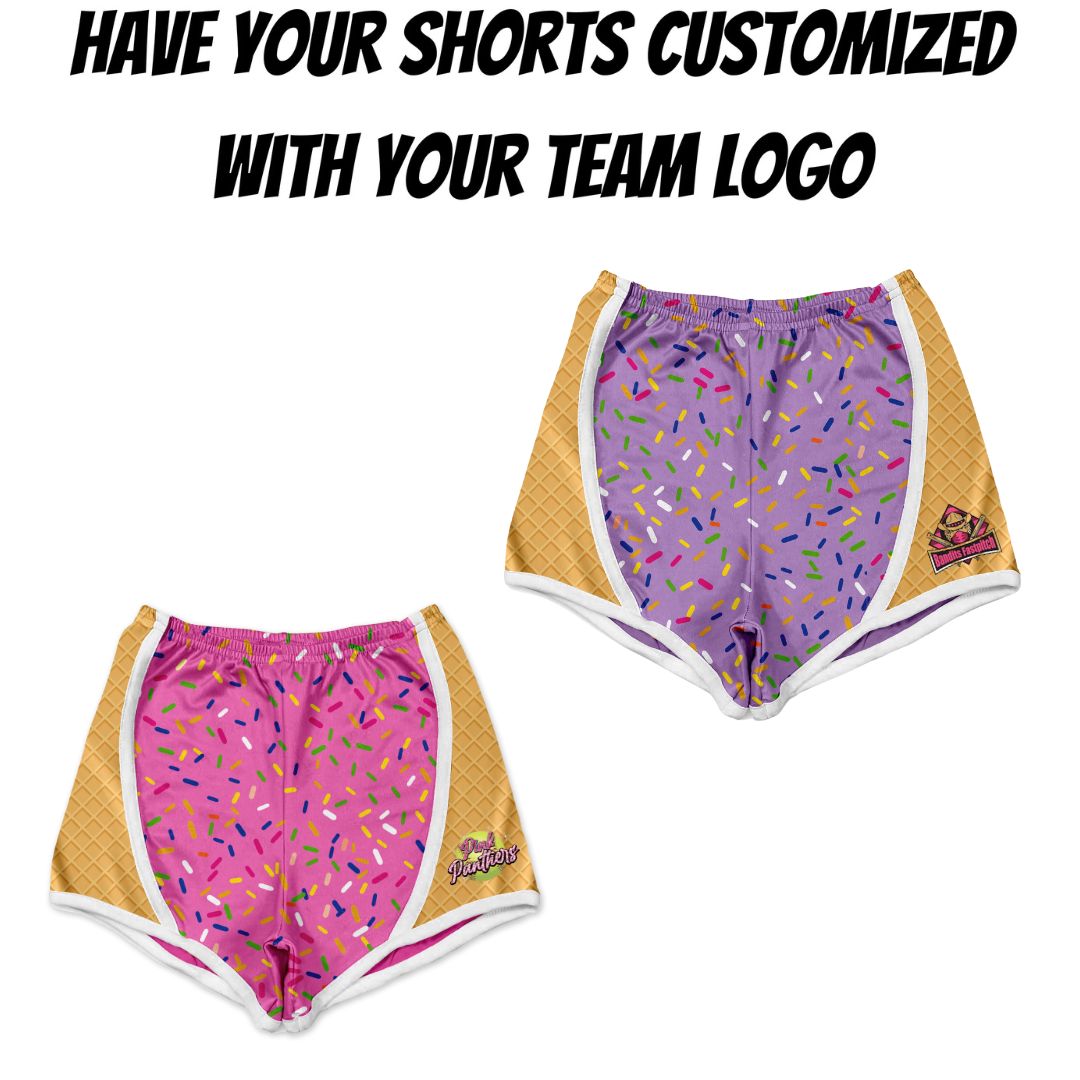 Softball and Hearts shorts