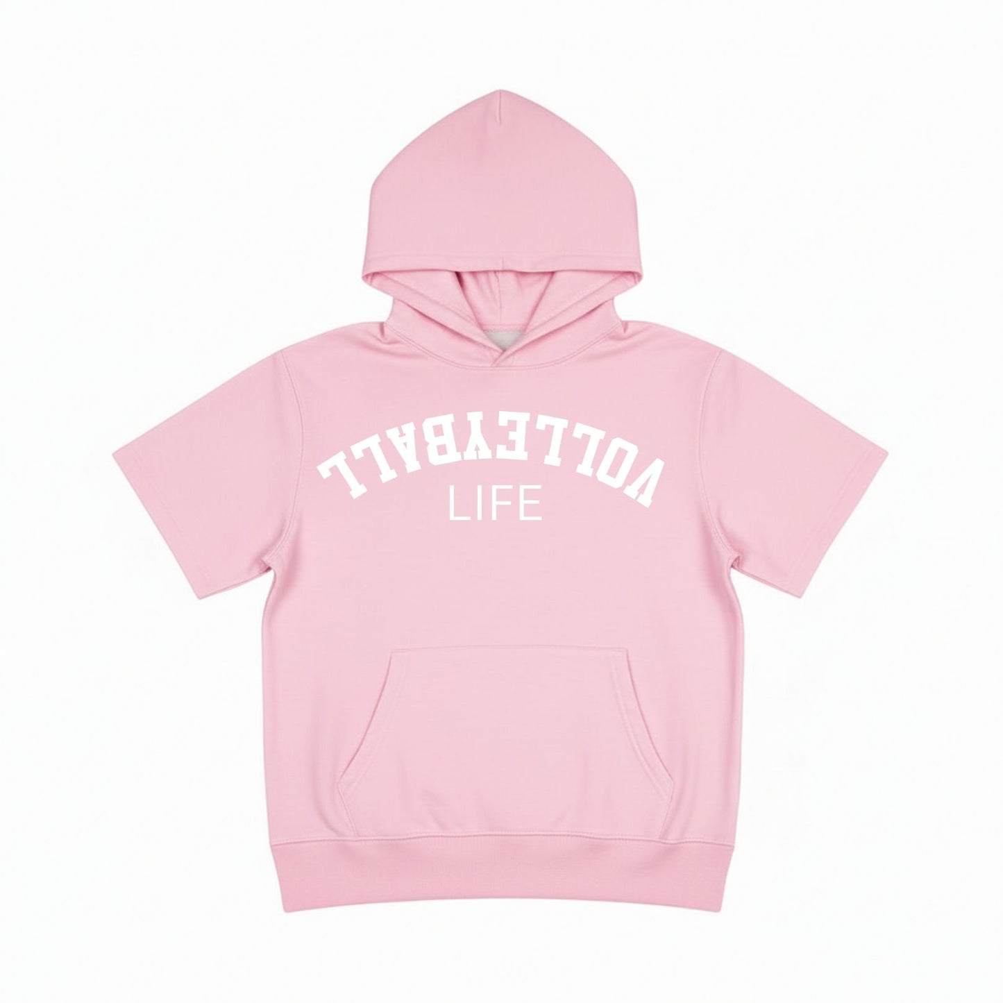 Volleyball Short Sleeve Hoodie