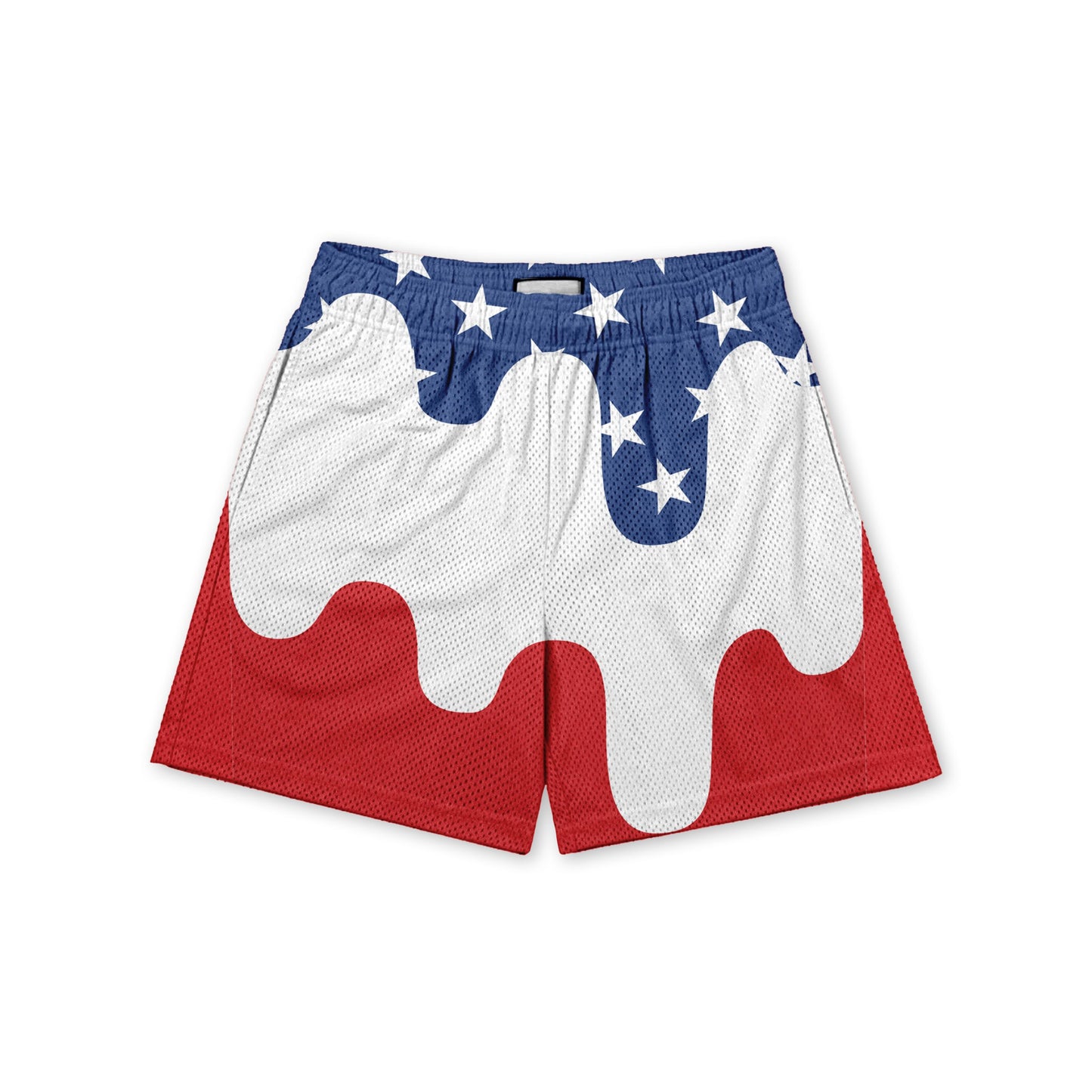 Red White and Drippy Shorts