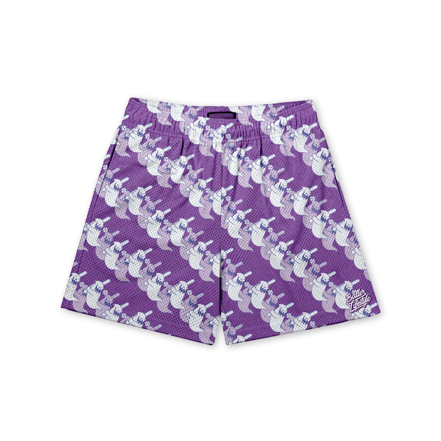 Ghost Halloween Baseball Ice Cream Drip Shorts Clearance