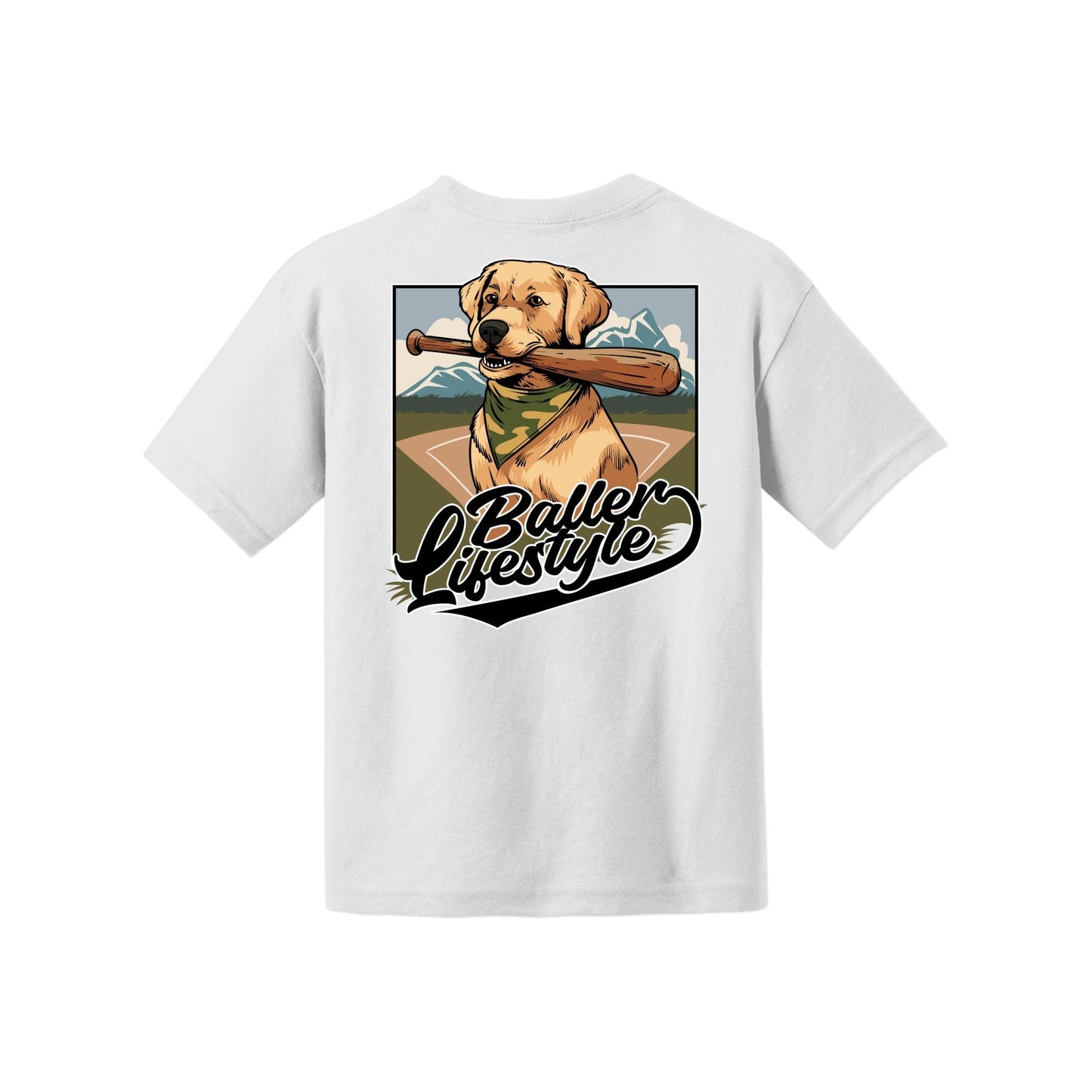 Baseball Dog Youth Tee