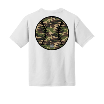 Camo Baseball Youth Tee