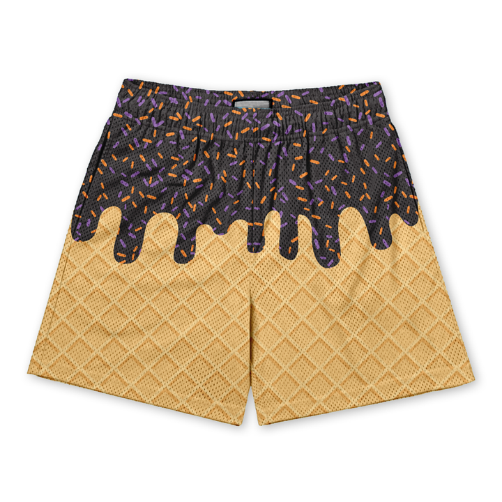 Halloween Ice Cream Drip Shorts
