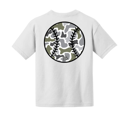 Camo Baseball Youth Tee