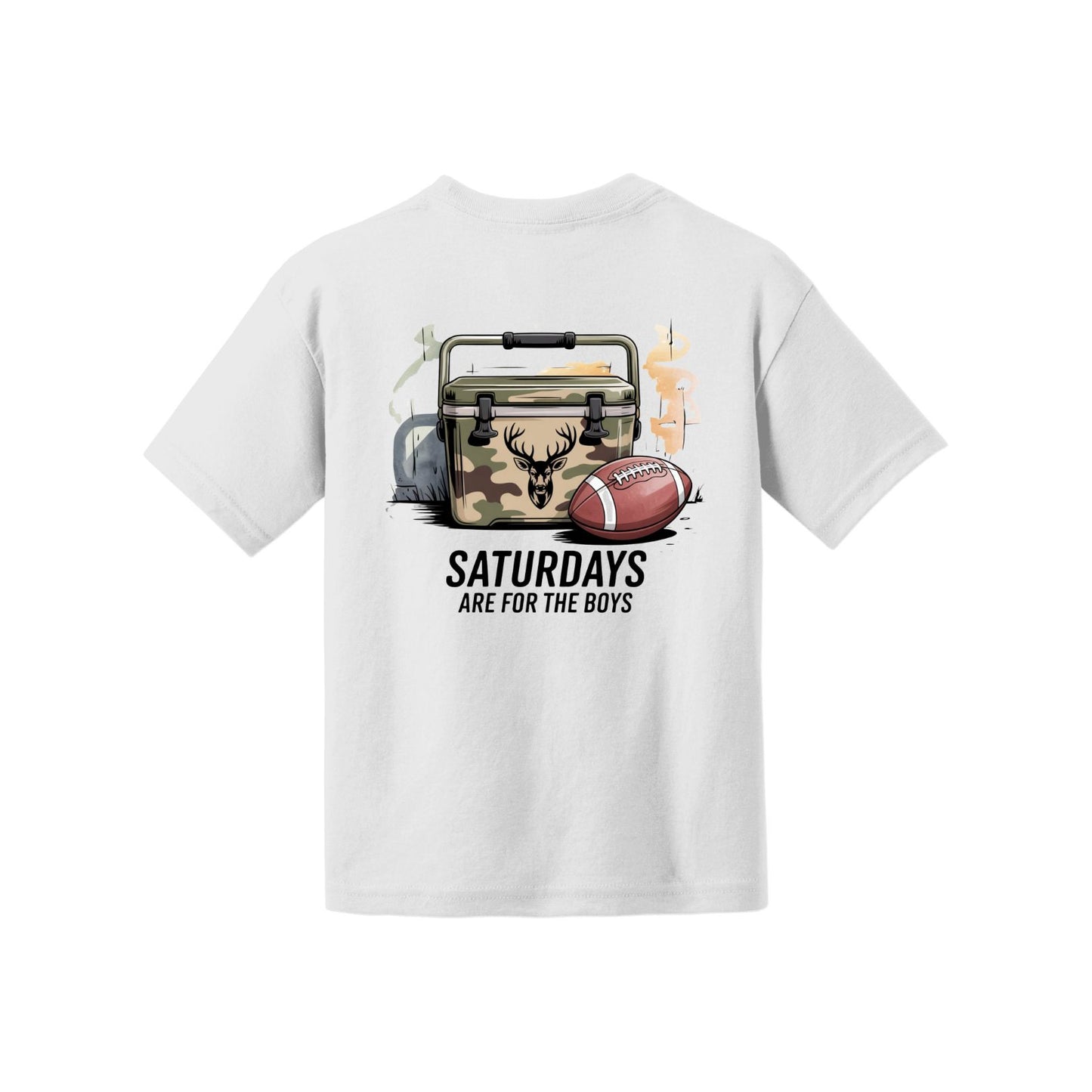 Camo Football Youth Tee