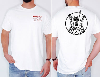 Baseball Dad Adult Tee Shirt
