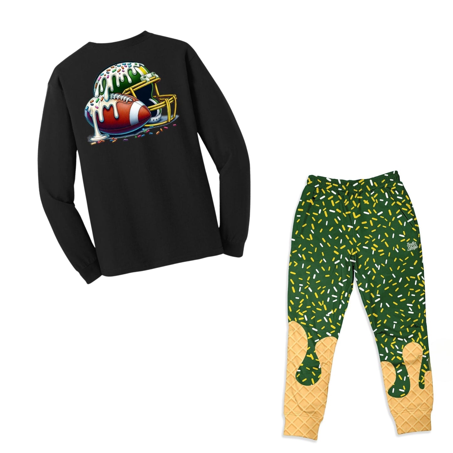 Adult Baseball Ice Cream Drip Joggers