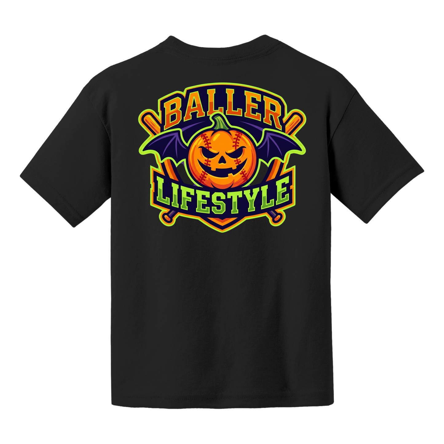 Baseball Halloween Youth Tee