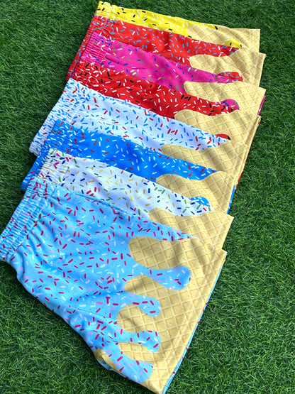 Ice Cream Drip Shorts Clearance