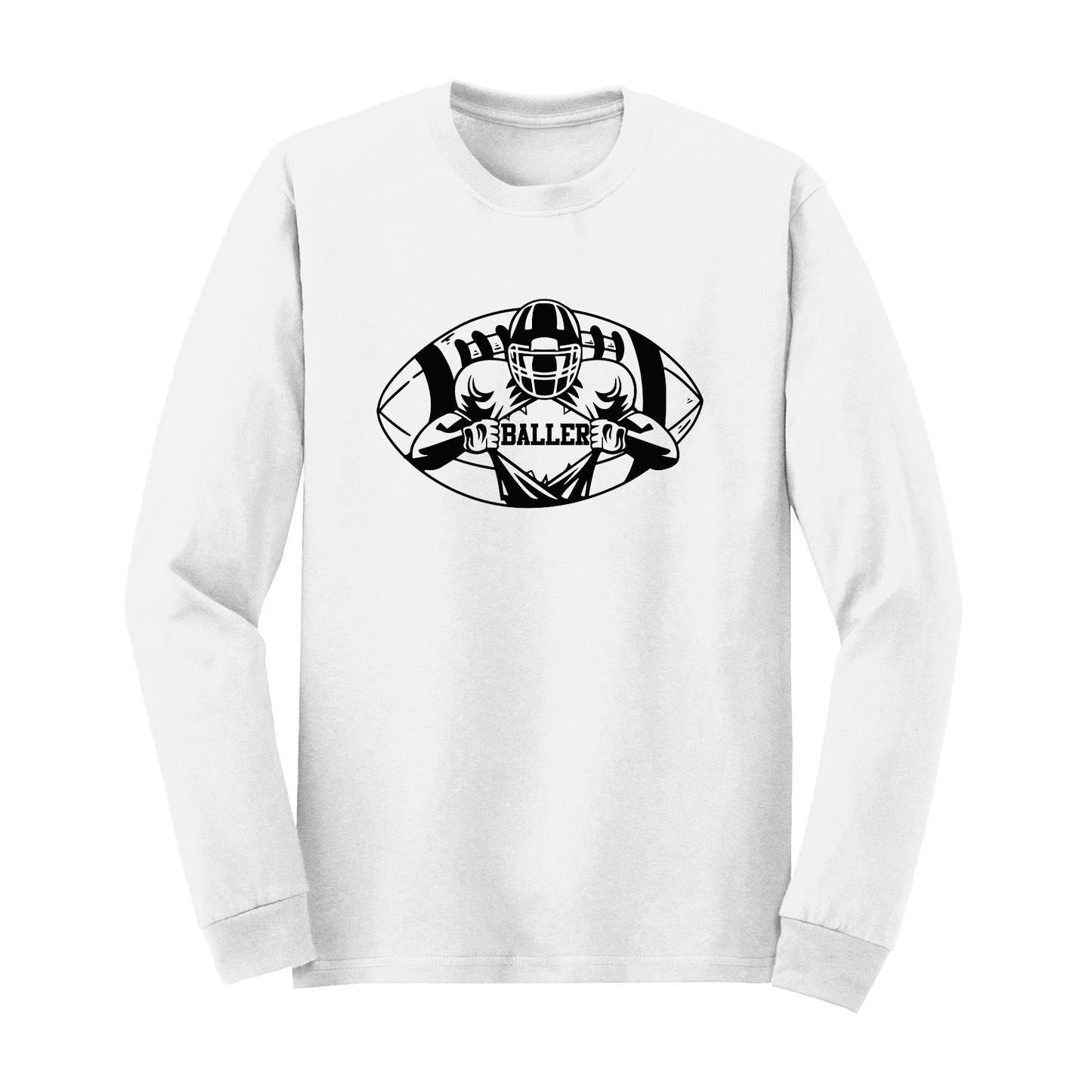 Youth Football Long Sleeve Tee